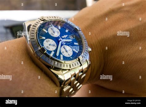 breitling watches blue - breitling chronomat evolution blue face.